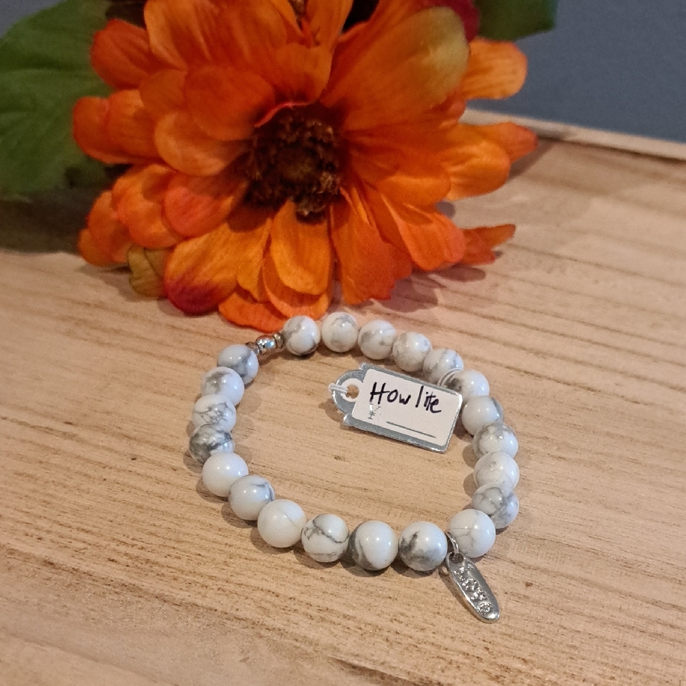 White Howlite Bracelet